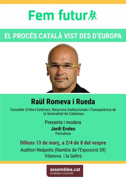 Conferència de Raül Romeva
