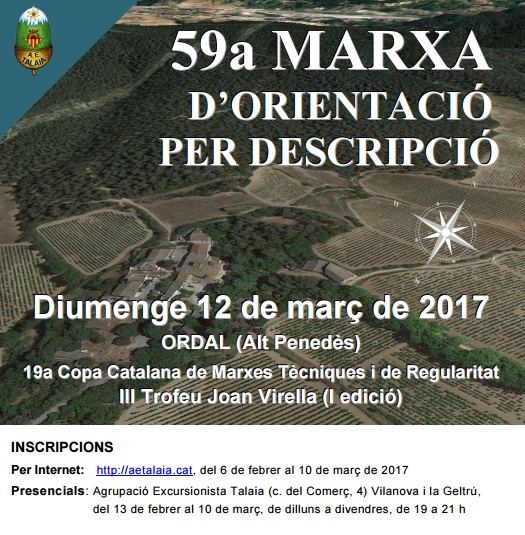 59a Marxa d'orientació per descripció de l'AE Talaia