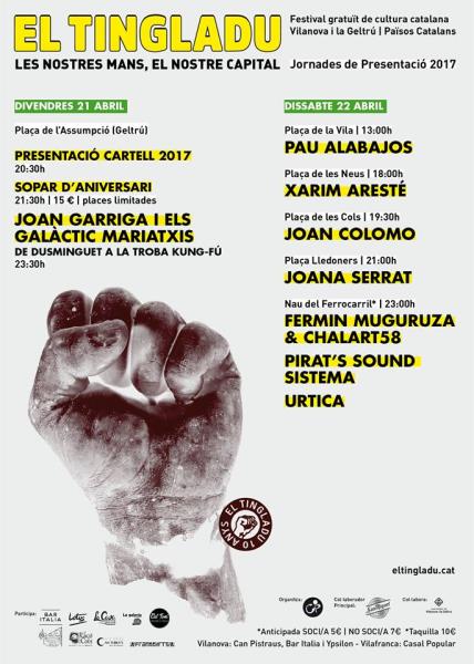 Concerts de presentació d'El Tingladu 2017