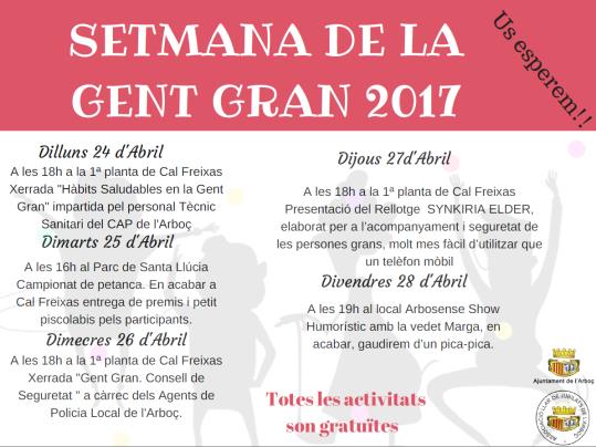 Setmana de la Gent Gran a l’Arboç