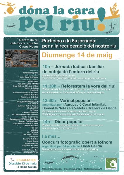 Jornada de neteja del riu Anoia a Gelida