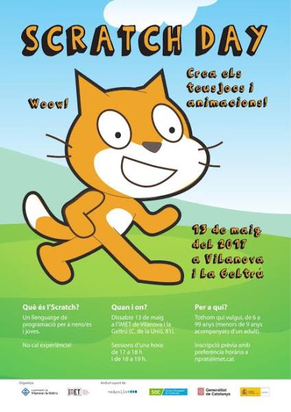 Dia de l'Scratch: Vine a crear els teus videojocs i animacions