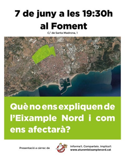 Xerrada “Què no ens expliquen de l’Eixample Nord i com ens afectarà?”