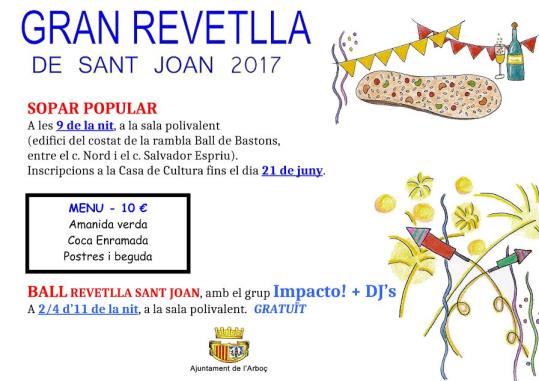 Ball i revetlla de Sant Joan a l’Arboç