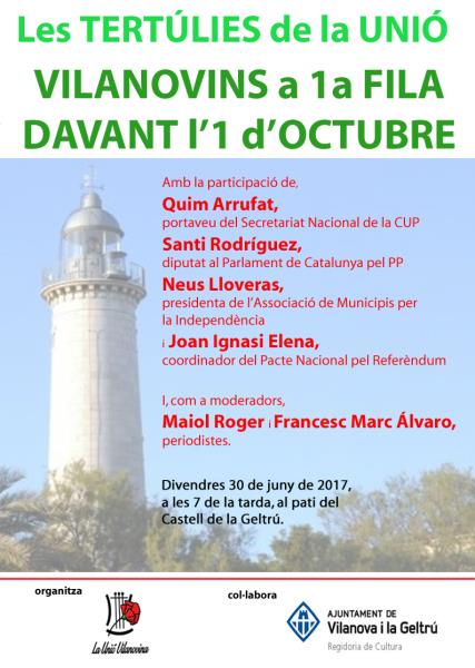 Com es veu el Referèndum d'autodeterminació de l'1 d'octubre des de la primera línia política nacional?