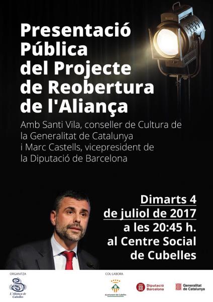 Presentació pública del projecte de reobertura del teatre de Cubelles 