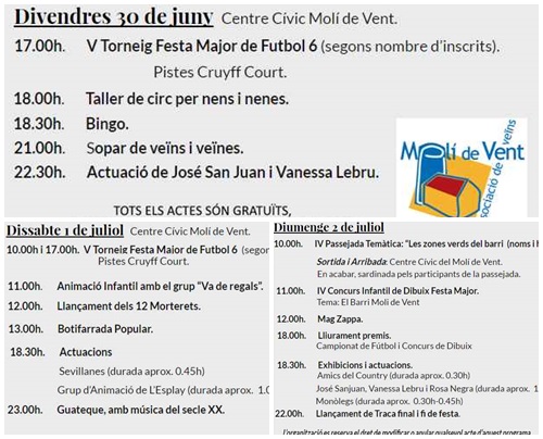 Festa major del Molí de Vent