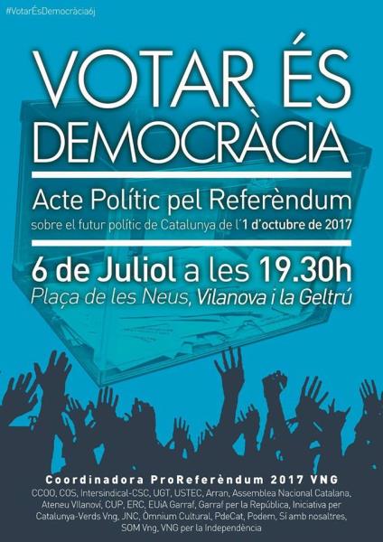 Acte ProReferèndum a Vilanova i la Geltrú