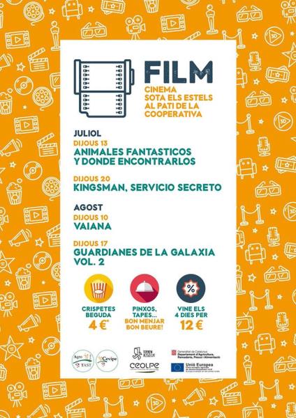 Cicle de cinema a la fresca de la Cooperativa Agrícola del Vendrell