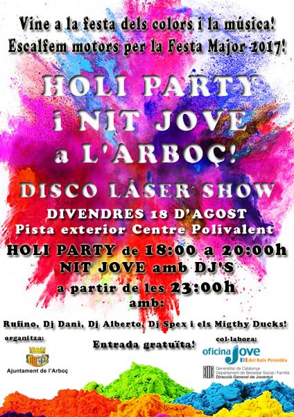 Holi Party i Nit Jove a l’Arboç