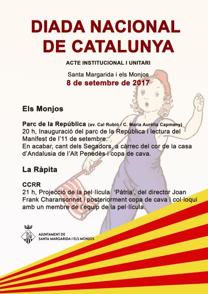 Diada Nacional de Catalunya a Santa Margarida i els Monjos