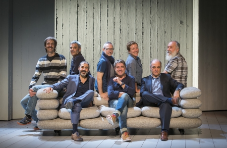 Art. Pere Arquillué, Francesc Orella i Lluís Villanueva