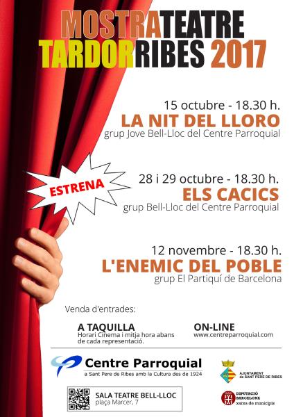 Mostra de Teatre de Tardor 2017 al Teatre Bell-Lloc de Ribes