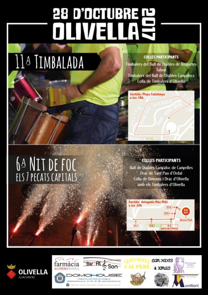 Timbalada i Nit del Foc a Olivella