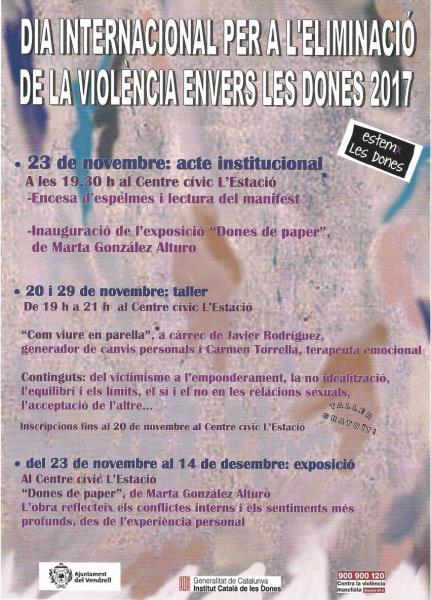 Dia Internacional per a l’eliminació de la violència envers les dones al Vendrell