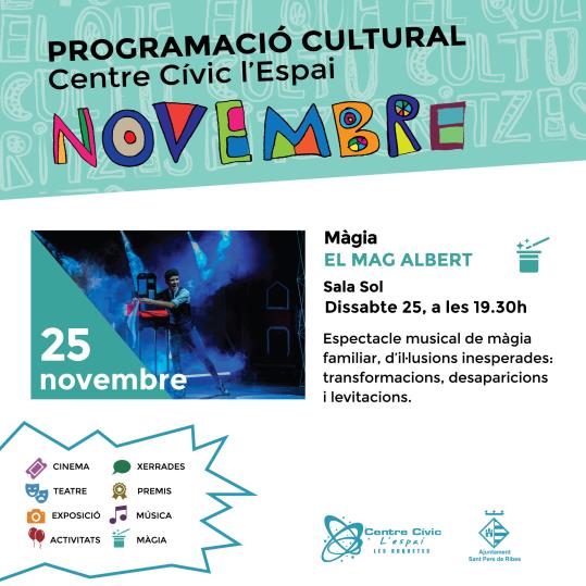 Actuació del Mag Albert a Les Roquetes