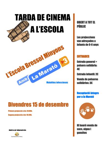 Tarda de cinema a l'escola