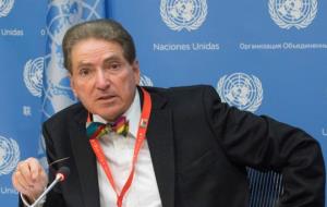 Alfred-Maurice de Zayas durant una compareixença. ACN