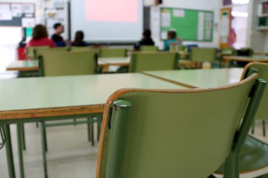 Aula d'una escola. ACN/ Gemma Sánchez