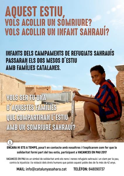 Busquen famílies per acollir infants sahrauís durant les vacances d'estiu. EIX