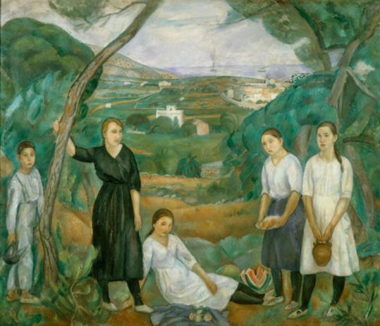 Cala Forn (1917), un dels olis més emblemàtics de Joaquim Sunyer. EIX