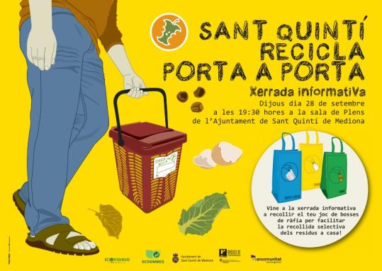 Campanya per millorar la recollida porta a porta a Sant Quintí de Mediona. EIX