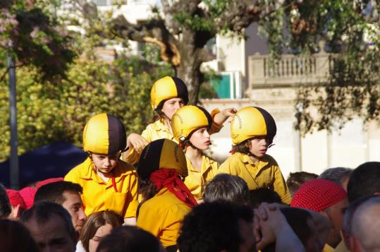 Canalla bordegassa, abans de pujar al cinc de set del Prat. Yoko