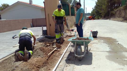 Canyelles intensifica el treball a les urbanitzacions del municipi. Ajuntament de Canyelles