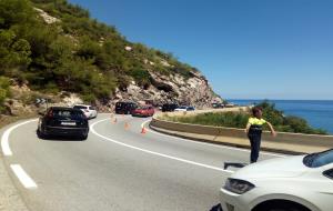 Carretera de les Costes del Garraf. C-31. Accident de trànsit