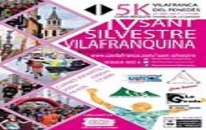 Cartell de la 4a Sant Silvestre de Vilafranca