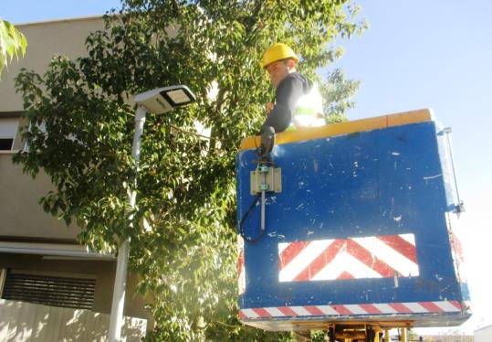 Comença a Moja el canvi a leds de tot l'enllumenat públic d'Olèrdola. Ajuntament d'Olèrdola