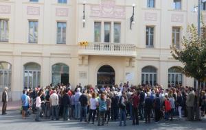 Concentració a Sant Sadurní contra l'empressonament dels líders d'Òmnium Cultural i l'Assemblea Nacional Catalana