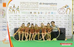 conjunt infantil nivell VII del Club Rítmica Vilafranca. Foto Esports Eventos