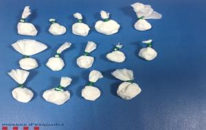 Detinguts dos traficants durant les festes de Santa Tecla a Sitges amb 54 grams de cocaïna
