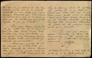  Carta d'un milicià de l'11 de gener de 1939 dirigint-se al Comitè local del PSUC de Vilanova i la Geltrú, des del front d'Osca