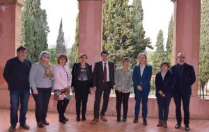 El consell d'alcaldes del Garraf s'ha reunit amb Marc Castells. Marta González