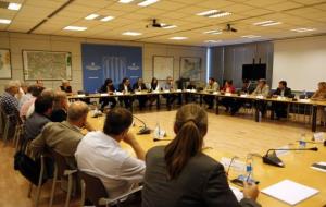 El conseller de Territori i Sostenibilitat, Josep Rull, s'ha reunit aquest 4 de setembre amb els alcaldes del Camp de Tarragona, les Terres de l'Ebre 