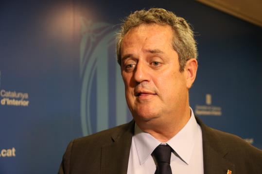 El conseller d'Interior, Joaquim Forn, aquest divendres 22 de setembre de 2017. ACN