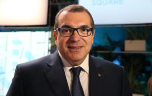 El conseller d'Interior, Jordi Jané, l'11 de maig del 2017 al saló Automobile Barcelona. ACN