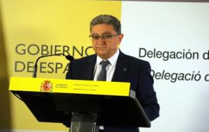 El delegat del govern espanyol a Catalunya, Enric Millo, durant la roda de premsa. ACN