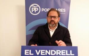 El portaveu del grup municipal del Partit Popular a l’Ajuntament del Vendrell, Jero Merino. PP