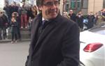 El president Carles Puigdemont a Brussel·les, abans de la compareixença de premsa. ACN: cedida Roser Maresma
