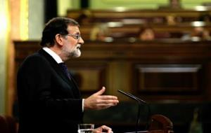 El president del govern espanyol, Mariano Rajoy, al Congrés dels Diputats. ACN