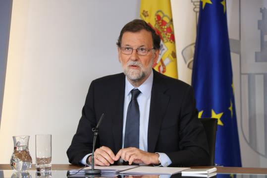 El president del govern espanyol, Mariano Rajoy, en roda de premsa. ACN