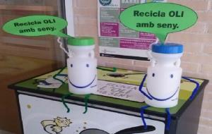 El projecte Oliclaki de les escoles vilanovines permet reciclar 9.300 litres d'oli usat. Ajuntament de Vilanova