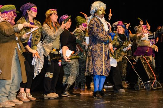 El rei Carnestoltes a l'escenari a del Teatre Principal. Xavier Jurio