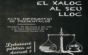 El Xaloc al seu lloc. Eix