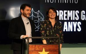 Els actors Àlex Brendemühl i Nora Navas han estat els encarregats de llegir els nominats a les 22 categories als Gaudí. ACN