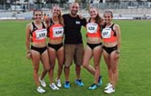 Els atletes del club atletisme Velocistes Penedès