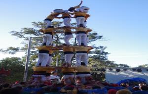 Els Bordegassos sumen tres castells de set al Prat